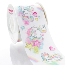 3" Unicorn Fantasia Grosgrain Ribbon