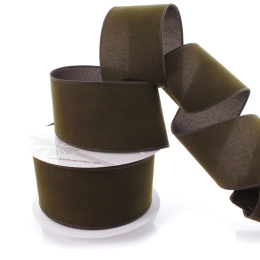 2.5" Wired Suede Velvet Ribbon