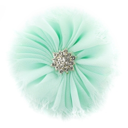 Chiffon Jewel Ballerina Hair Flower