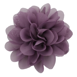 2.5" Chiffon Rounded Petals Fabric Flower