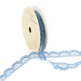 Vintage Blue 3/8" Vintage French Lace Ribbon Trim