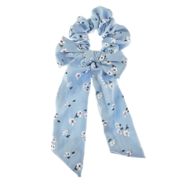 Printed Long Tail Bow Hair Scrunchie 6pcs