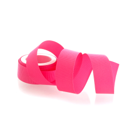 Neon Pink Textured Grosgrain Ribbon