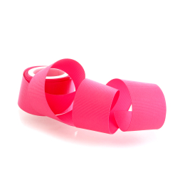 Neon Pink Textured Grosgrain Ribbon