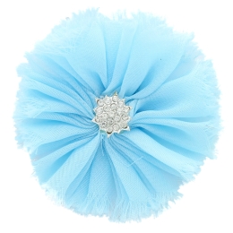 Chiffon Jewel Ballerina Hair Flower