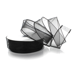 1.5" Wired Sheer Organza Ribbon