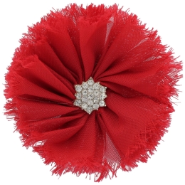 Chiffon Jewel Ballerina Hair Flower