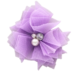 2.5" Folded Tulle Flower