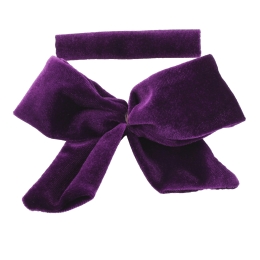 5" Velvet Tied Bow DIY