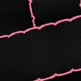 Black/Pink Moonstitch Ribbon