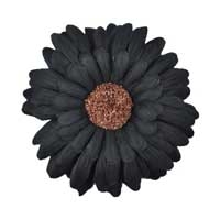 3.75" Velvet Gerbera Daisy Hair Flower