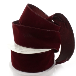 2.5" Wired Suede Velvet Ribbon