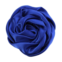 3" Twisted Rose Satin Fabric Hair Flower