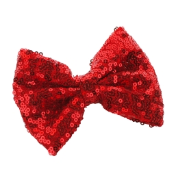 Sequin Tuxedo Hair-Bow Pack - 6pc