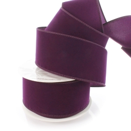 2.5" Wired Suede Velvet Ribbon