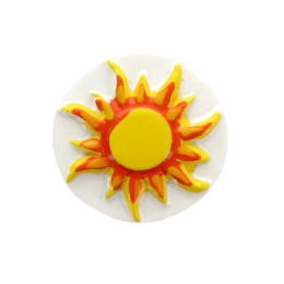 Flaming Sun Flatback Craft Embellishment