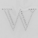 HotFix Iron On Rhinestone Transfer Alphabet Monogram Engraved - 1.5"