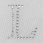 HotFix Iron On Rhinestone Transfer Alphabet Monogram Engraved - 1.5"