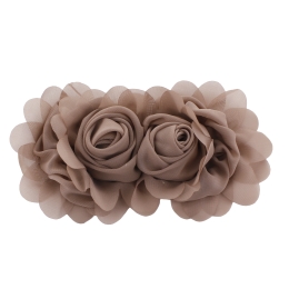 Chiffon Double Rosette Cluster Bow