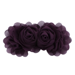 Chiffon Double Rosette Cluster Bow