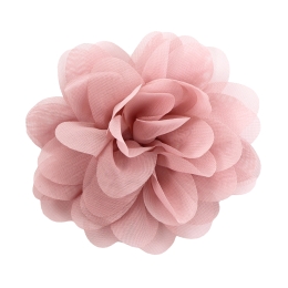 4" Chiffon Rounded Petals Fabric Flower