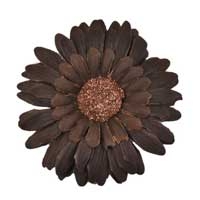 3.75" Velvet Gerbera Daisy Hair Flower