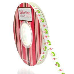 3/8" Flamingo Grosgrain Ribbon