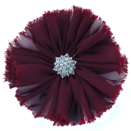 Chiffon Jewel Ballerina Hair Flower