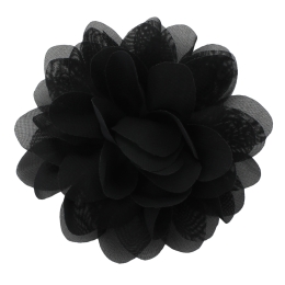 2.5" Chiffon Rounded Petals Fabric Flower