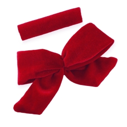 3.5" Small Velvet Tied Bow DIY