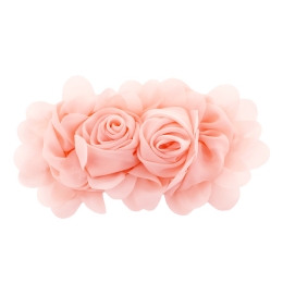 Chiffon Double Rosette Cluster Bow