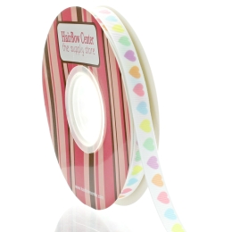 3/8" Candy Heart Grosgrain Ribbon