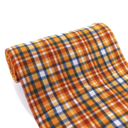 Fall Navy Gold Plaid DBP Fabric