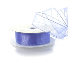 1.5" Wired Sheer Organza Ribbon