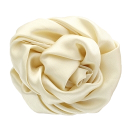 3" Twisted Rose Satin Fabric Hair Flower