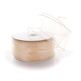 2.5" Wired Sheer Organza Ribbon